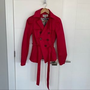 H&M Hot Pink Trench Jacket